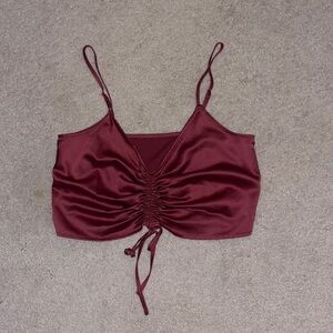 Pink Crop Tank Top